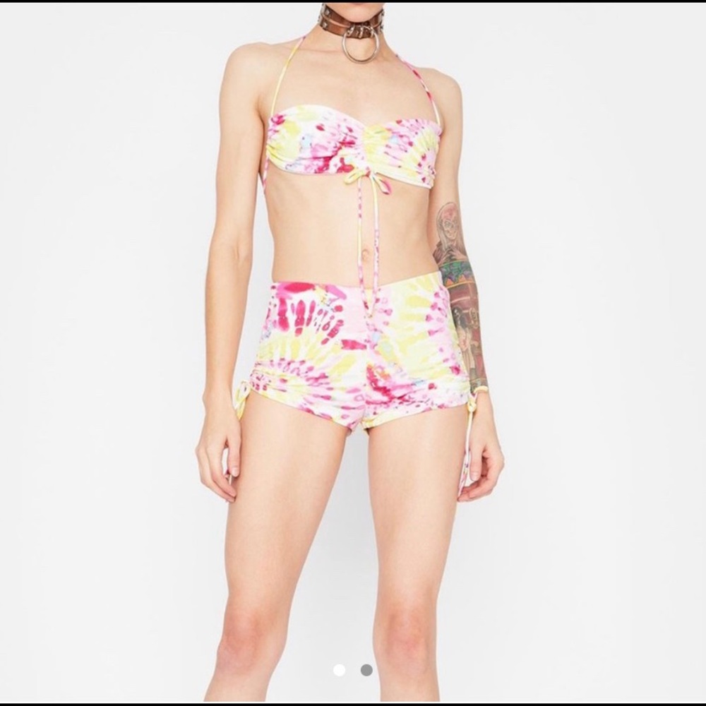 Dolls Kill SUNSHINE TRIPPY FANTASY TIE DYE set